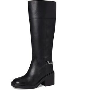 222. NIB MICHAEL Michael Kors Leather Riding Boot 7.5W